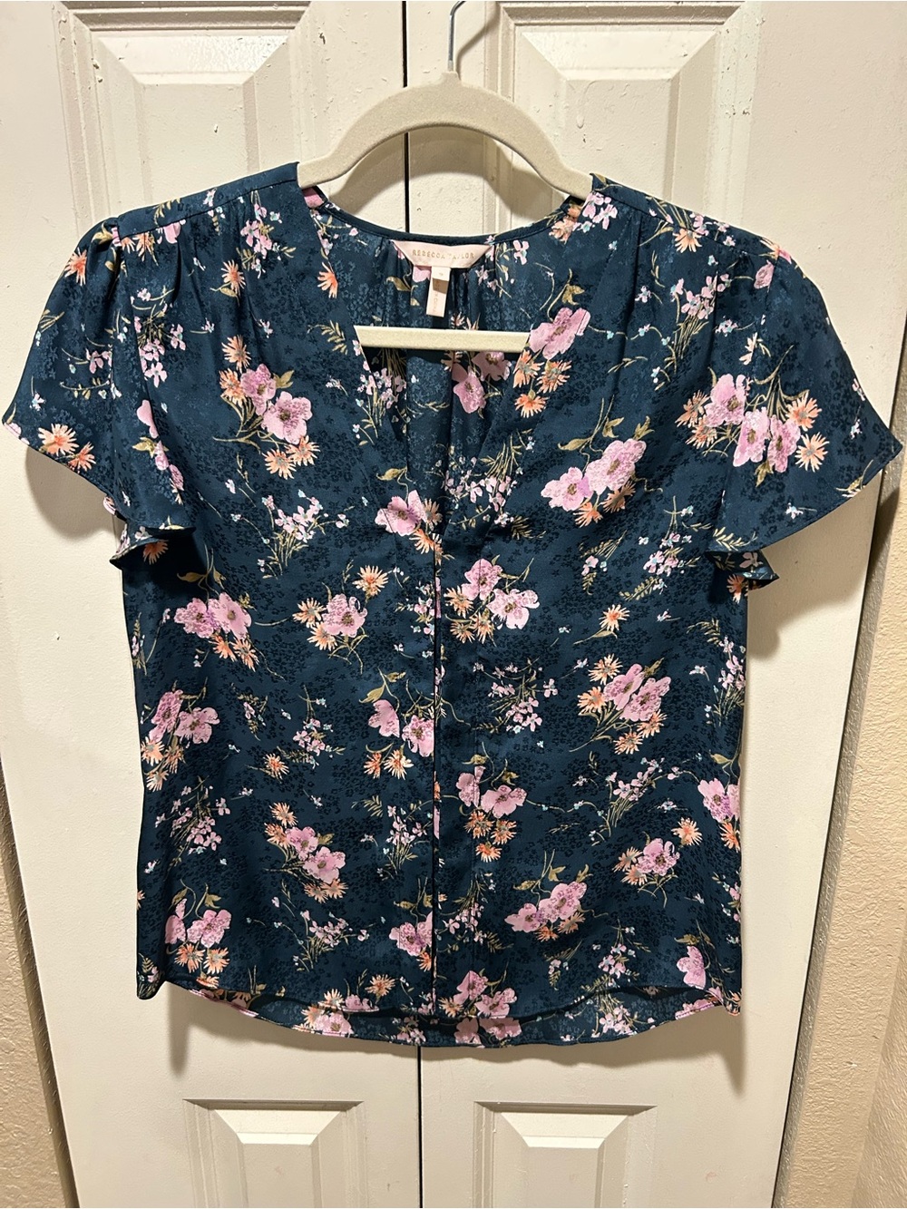 Rebecca  Taylor 100% Silk Emilia Floral Print Romantic  , size 0/XS